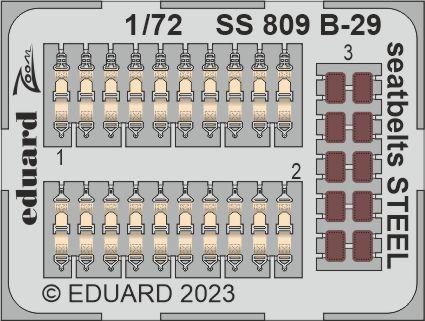 8591437582099 - B-29 - Seatbelts STEEL [Hobby 2000]