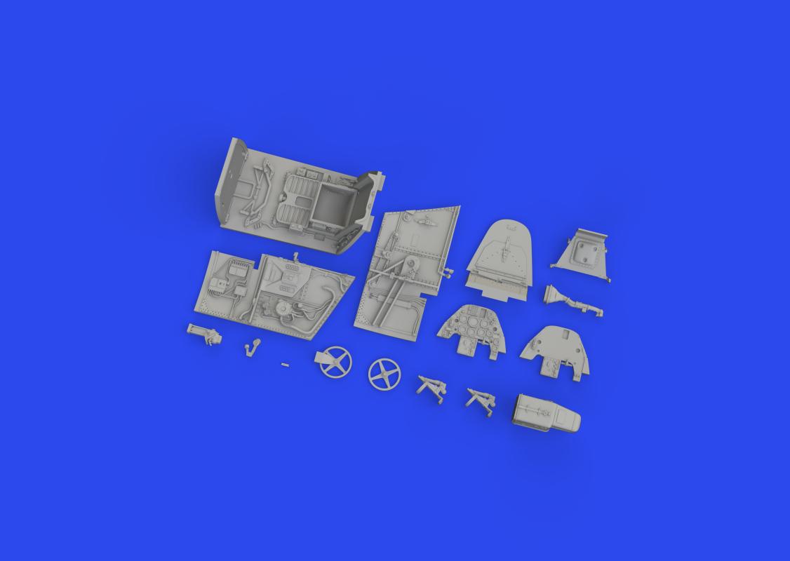 8591437583379 - Messerschmittt Bf 109 G-4 - Cockpit - Print [Eduard]