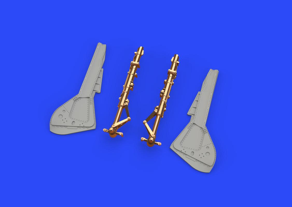 8591437584321 - Focke Wulf Fw 190 A-7 - Undercarriage legs - Bronze [Eduard]