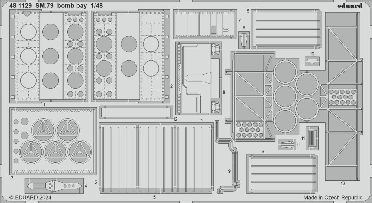 8591437585830 - SM79 - Bomb bay [Eduard]