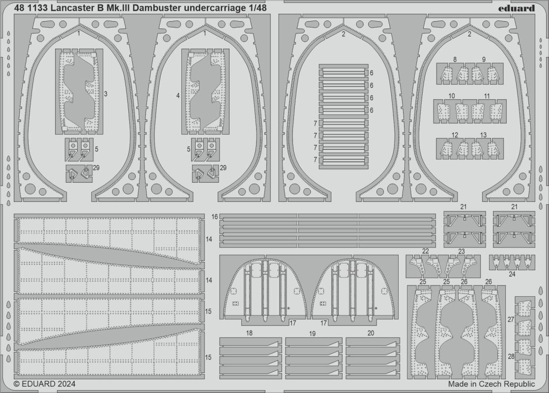 8591437587483 - Lancaster B MkIII Dambuster - Undercarriage [HKM]