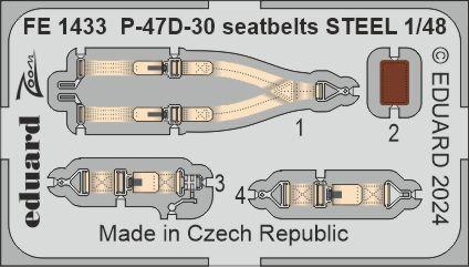 8591437587575 - P-47D-30 - Seatbelts - Steel [Miniart]