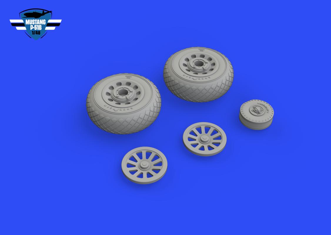 8591437588589 - P-51B C - Wheels diamond tread  [Eduard]