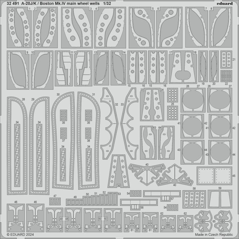 8591437589074 - A-20J K   Boston MkIV - Main wheel well  [Hong Kong Model]