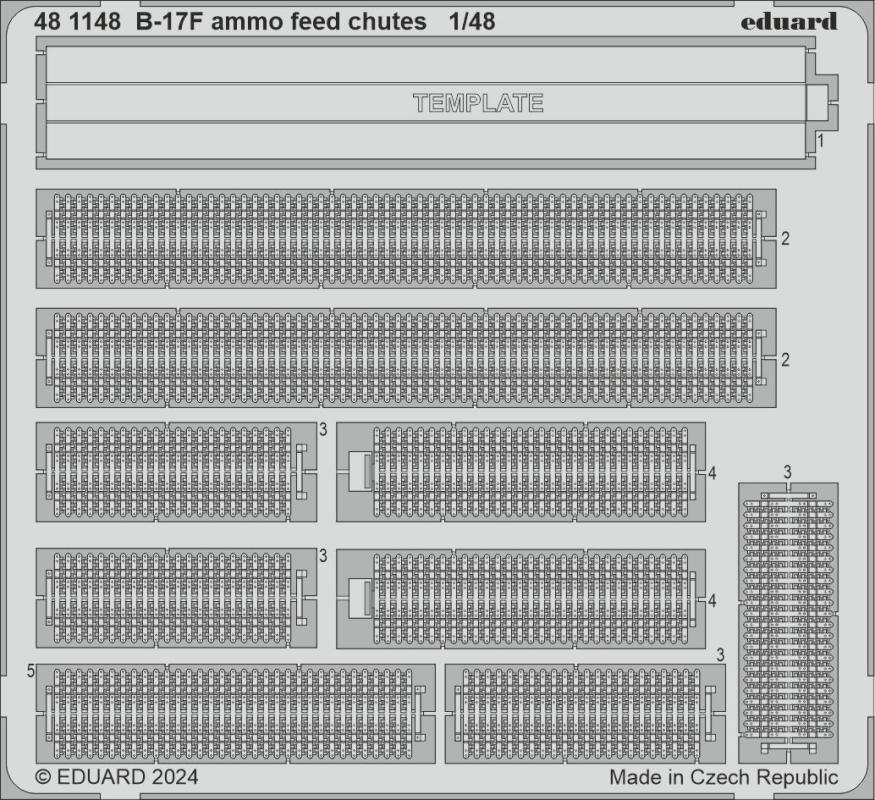 8591437590568 - B-17F - Ammo feed chutes [Eduard]