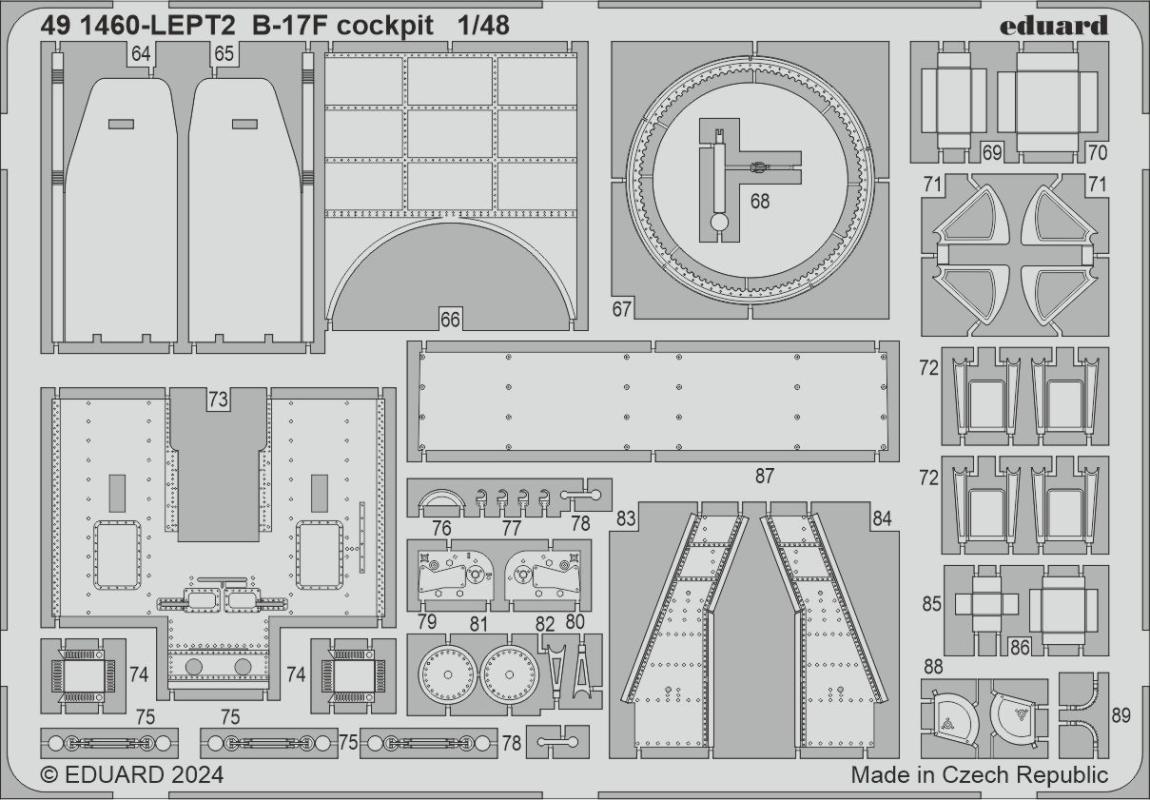 8591437590575 - B-17F - Cockpit [Eduard]