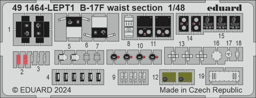 8591437590612 - B-17F - Waist section [Eduard]