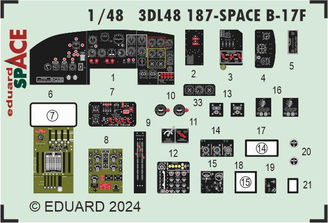 8591437590780 - B-17F - Space [Eduard]