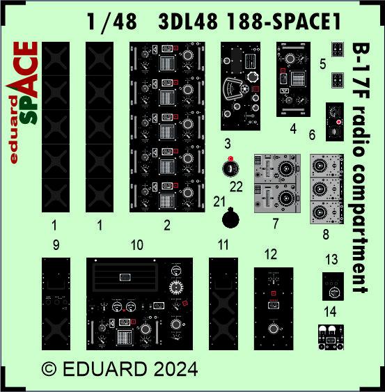 8591437590797 - B-17F - Radio compartment - Space [Eduard]