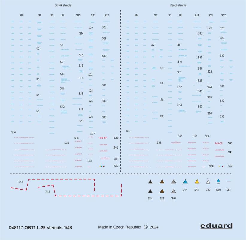 8591437591244 - L-29 - Stencils [Eduard]