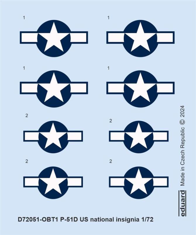 8591437592098 - P-51D - US national insignia [Eduard]