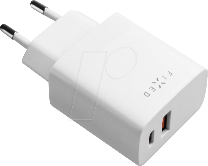 8591680149971 - FIXC20N-CU-WH - USB-Ladegerät 20 W 5-12 V 3 A 1x USB-C 1x USB-A weiß