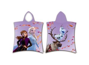 8592753032619 - Kinderponcho 50x115 Frozen Purple Handtuch mit Kapuze für Kinder 23 August