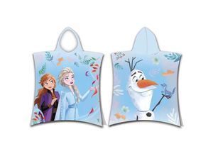 8592753035696 - Poncho-Handtuch aus Baumwolle mit Kapuze 50x115 Frozen