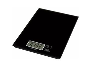 8592920006917 - Küchenwaage aus Hartglas Digitalwaage mit LCD Display max 5 kg Genauigkeit 1 g TARA-Funktion Auto-OFF schwarz EV014B