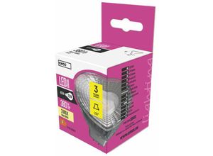 8592920056110 - Led Lampe Spot 45W MR16 GU53 Sockel Ersatz für 28W Halogenlampe Helligkeit 380lm Warmweiß 3000K ZQ8433 - Emos