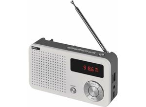 8592920076576 - Tragbares Digitales FM-Radio und MP3-Player mit Akku USB-Port Micro-SD Karte-Slot und Kopfhörer-Anschluss fm 88–108 MHz E0086 - Emos