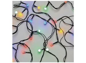 8592920096123 - Emos - LED-Lichterkette bunt für Innen und Außen 8m lang mit 80 LEDs in Kugelform 6 h Timer Netzteil und Trafo D5AM02