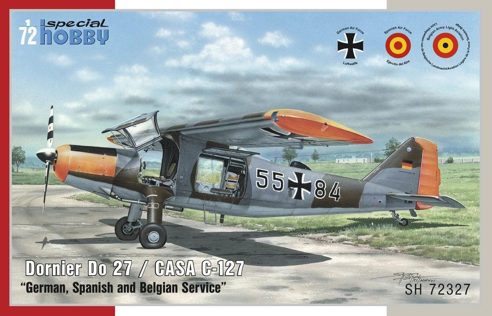 8594071085841 - Special Hobby 100-SH72327 - Dornier Do 27 GermanSpanish and Belgian Service in 172