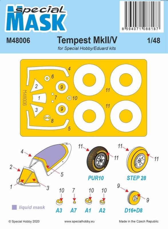 8594071088187 - Special Hobby 100-M48006 - Tempest MkII V Mask in 148