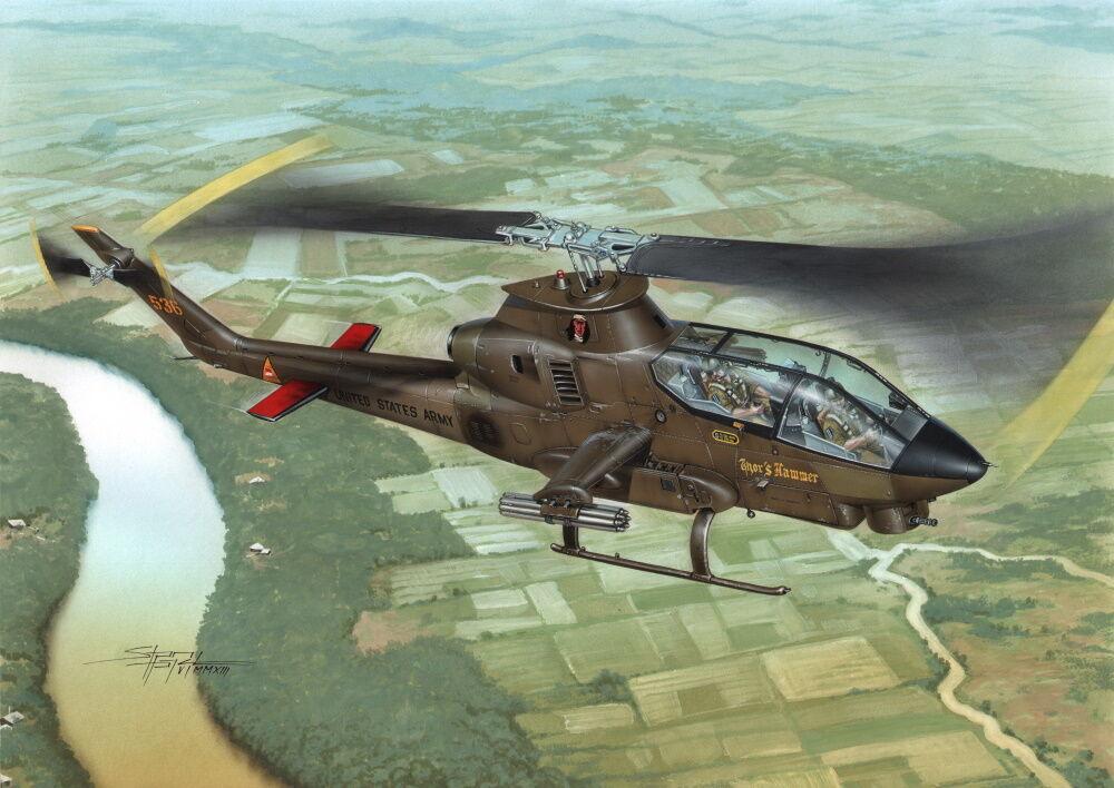 8594071088569 - AH-1G Cobra Over Vietnam with M-35 Gun System Hi-Tech Kit