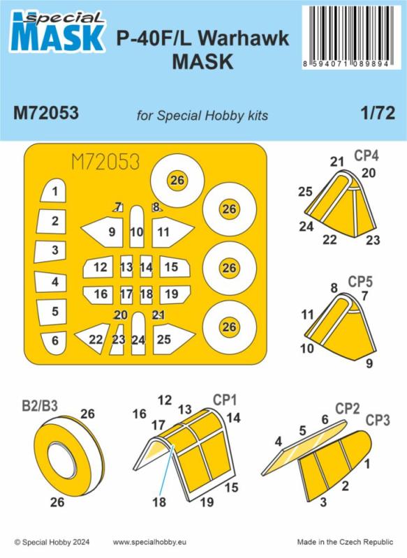 8594071089894 - P-40F L Warhawk - Mask