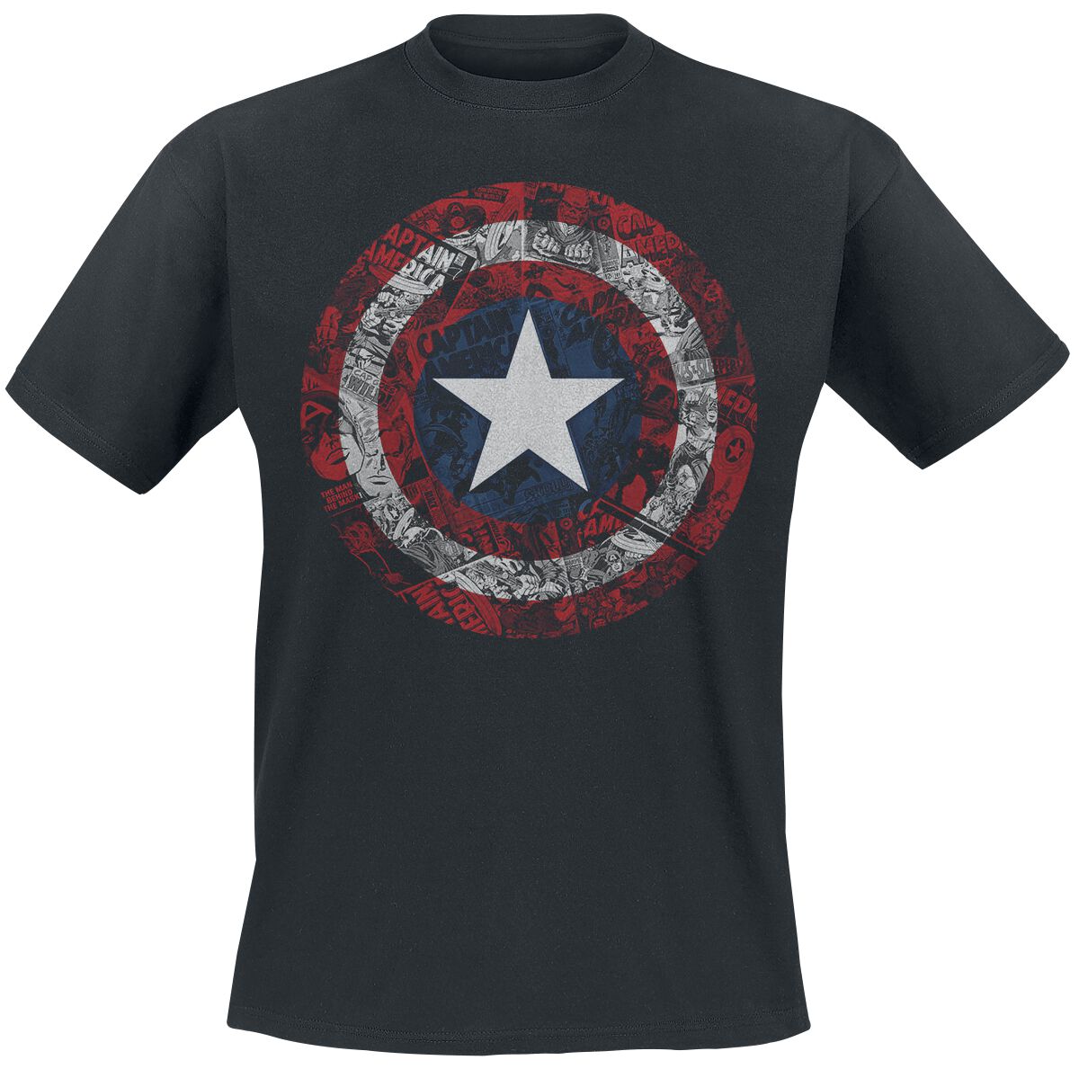 8594190151793 - Comic Shield T-Shirt schwarz in S