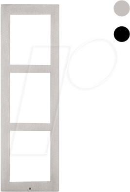 8595159503882 - 9155023 - Frontblende für Aufputzrahmen nickel 3-fach