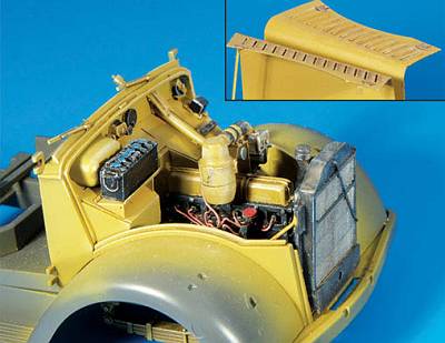 8595241603131 - Opel Blitz Motor für Tamiya Bausatz