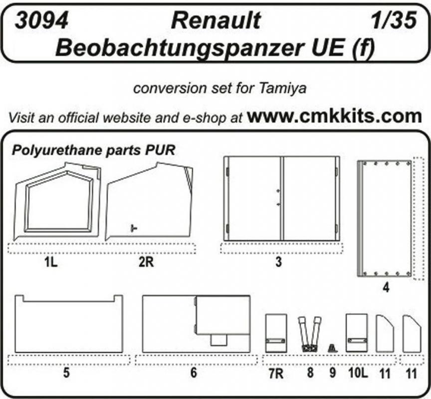 8595593101507 - Renault Beobachtungspanzer UE (f) [Tamiya]