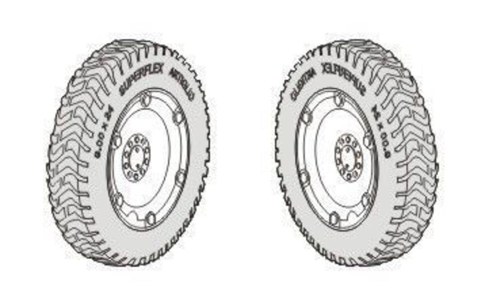 8595593101835 - Autoblinda AB43 PzSpWgAB203 (i) - Spare - Wheels set [Italeri]