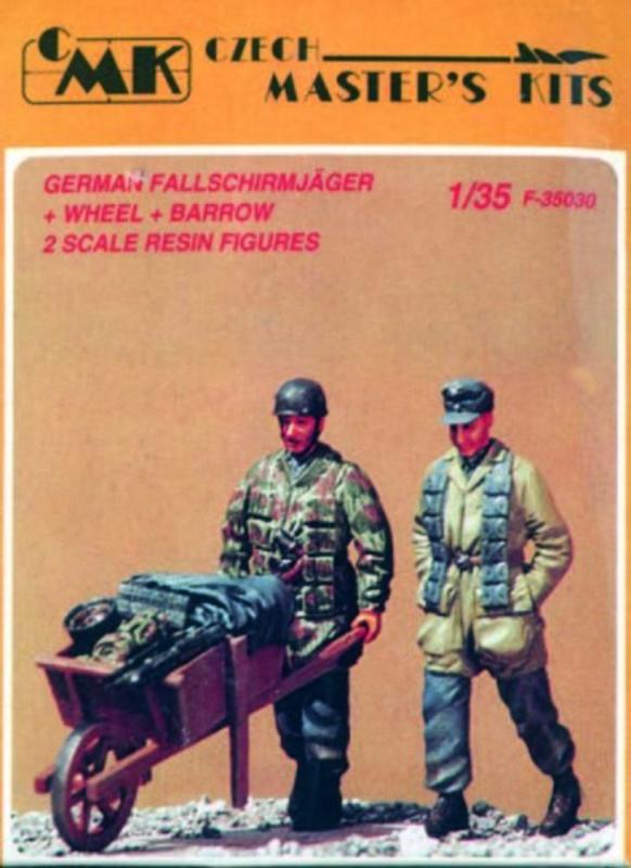 8595593102146 - Deutsche FallschirmjÃ¤ger mit Schubkarre WW II (2 Figuren)