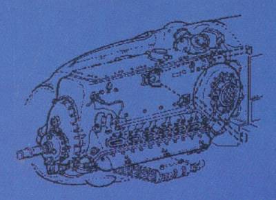 8595593103495 - Messerschmitt Bf 109 E - Motor set