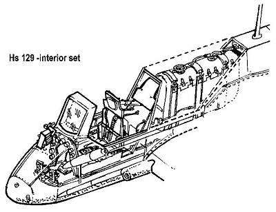 8595593103570 - Henschel Hs 129 - Interior set