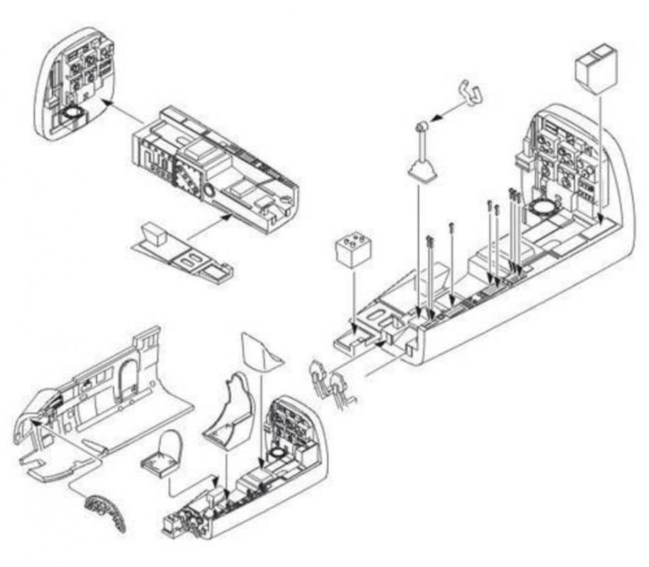 8595593106069 - Junkers Ju 88 A - Interior set [Revell]