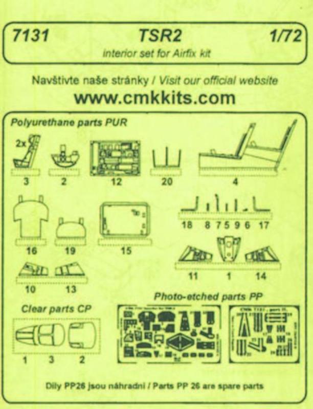 8595593107639 - TSR 2 - Interior set [Airfix]