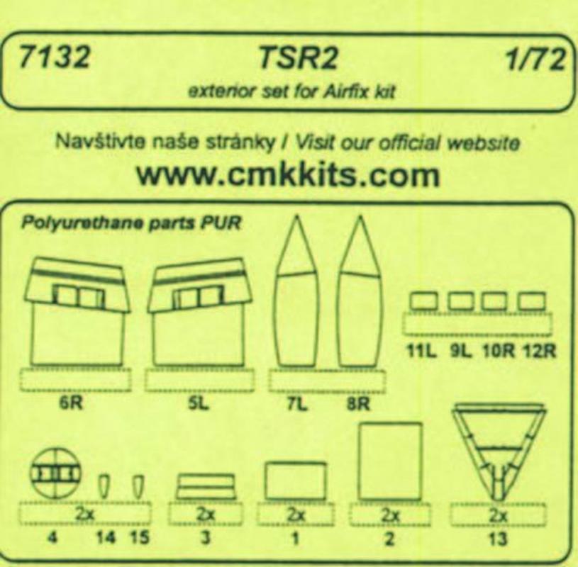 8595593107646 - TSR 2 - Exterior set [Airfix]