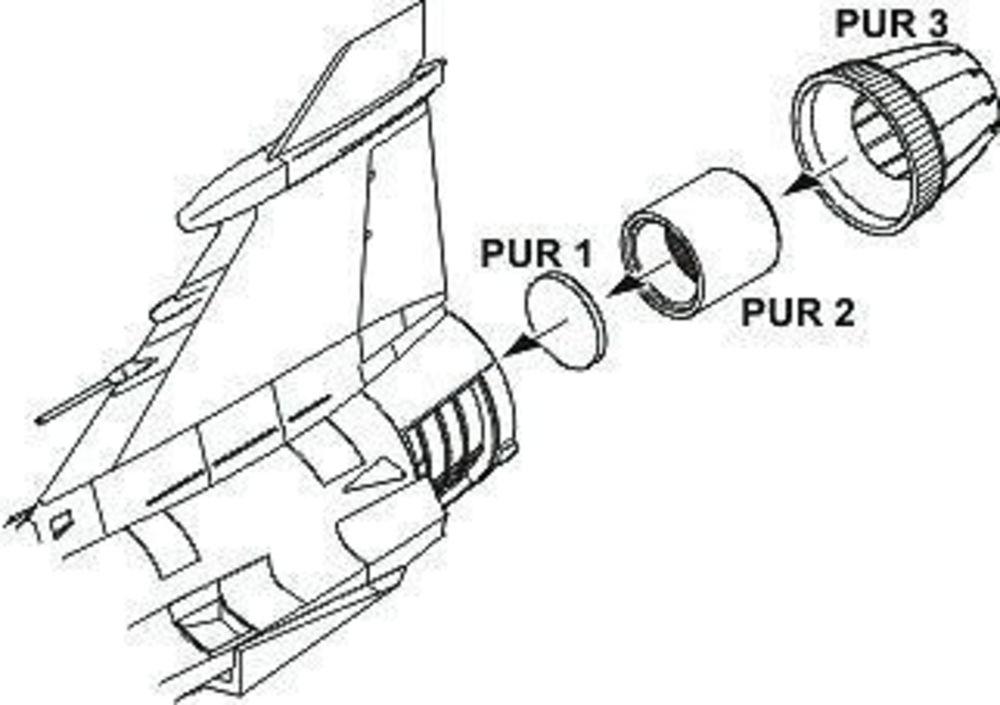 8595593115870 - JAS-39C D - Exhaust nozzle [Italeri]