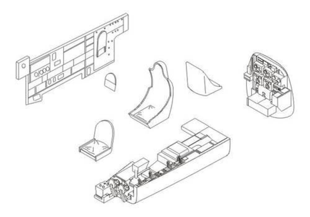 8595593117508 - Junkers Ju 88 A - Interior set