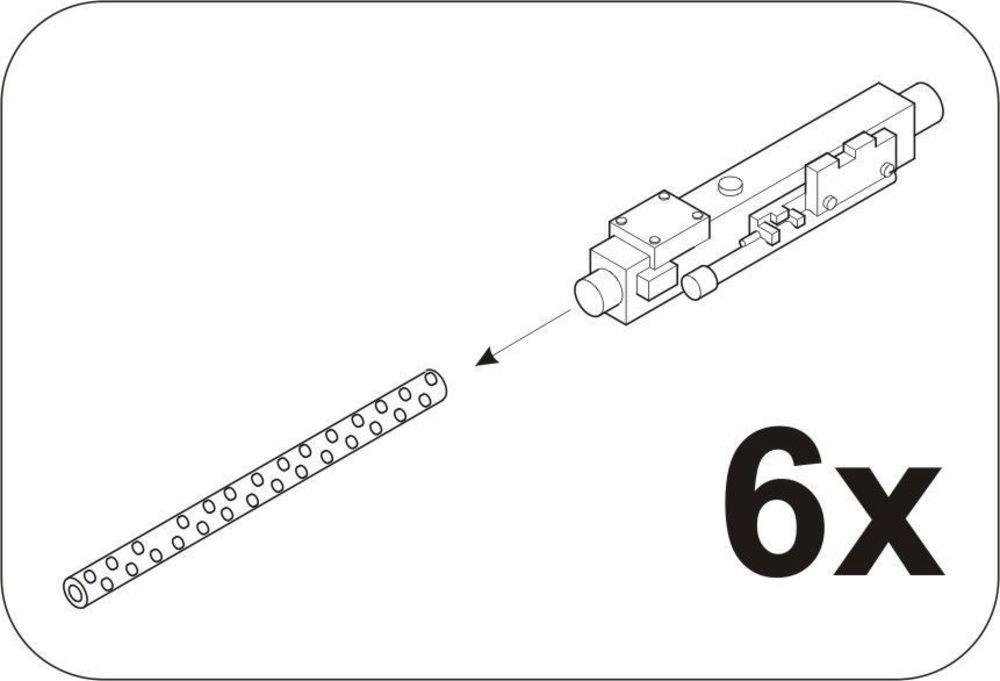 8595593118192 - Browning M2 6 Stück WWII aircraft gun