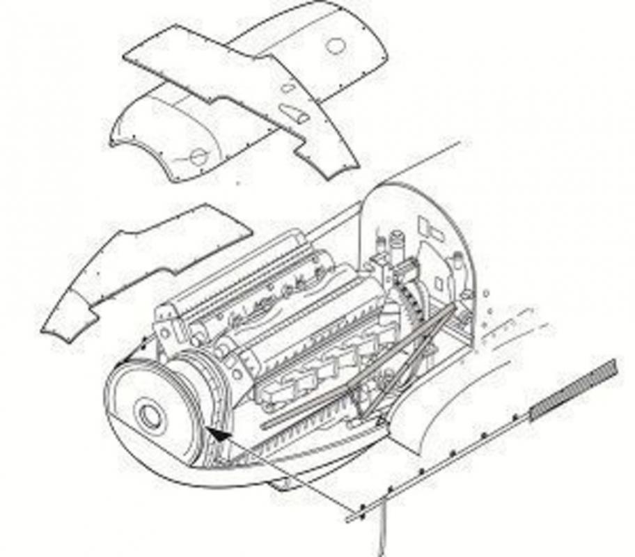 8595593119144 - Spitfire MkI - Engine set [Tamiya]