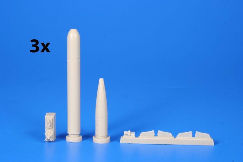 8595593123097 - CMK 129-N72025 - WWII German Torpedo Type G7e (3 pcs) in 172 8595593123097 - CMK 129-N72025 - WWII German Torpedo Type G7e (3 pcs) in 172