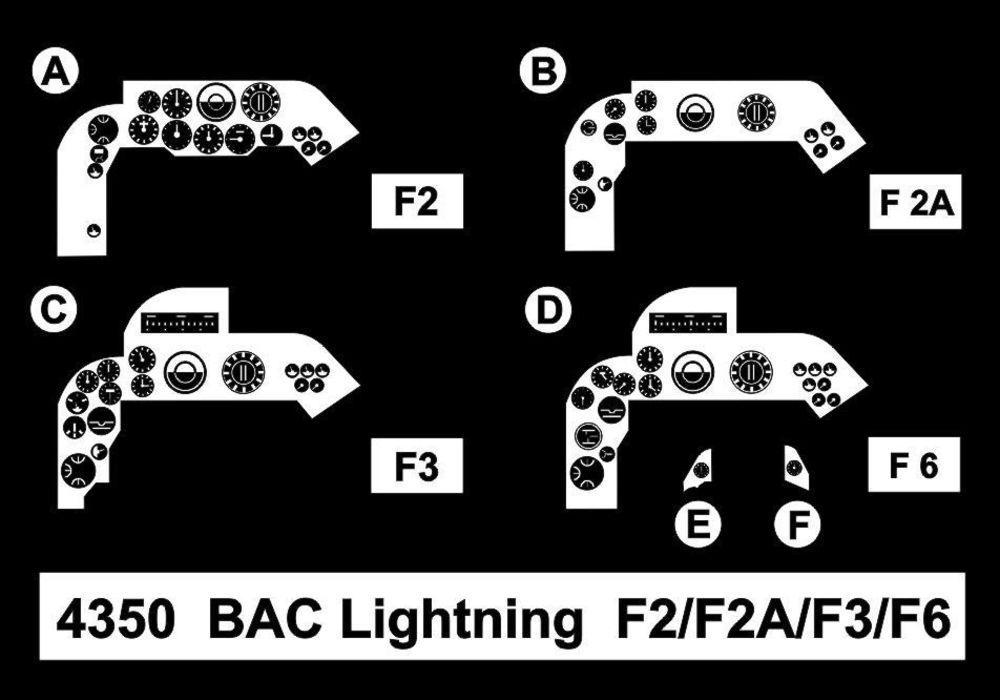 8595593124025 - BAC Lightning F2 F2A F3 F6 - Cockpit Set