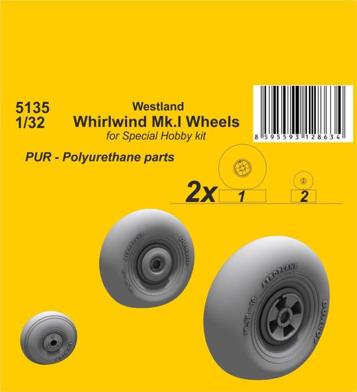 8595593128634 - CMK 129-5135 - Westland Whirlwind MkI Wheels in 132