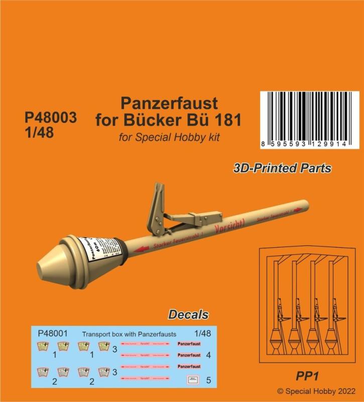 8595593129914 - CMK P48003 - 148 Panzerfaust for Bücker Bü 181
