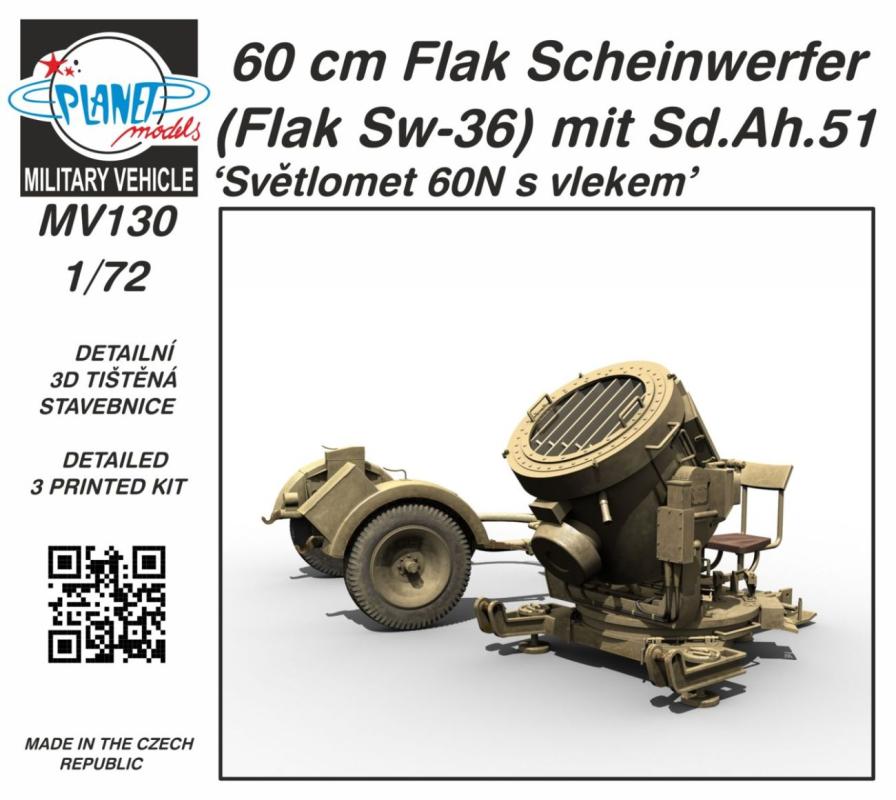 8595593130781 - 60 cm Flak Scheinwerfer (Flak Sw-36) mit SdAh51