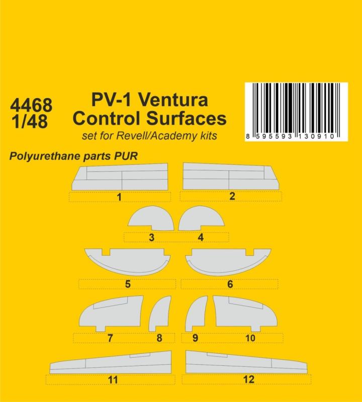 8595593130910 - PV-1 Ventura Control Surfaces [Revell]