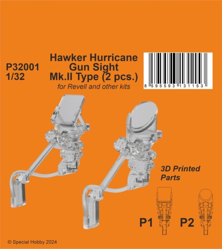 8595593131153 - Hawker Hurricane Gun Sight MkII Type (2 pcs)