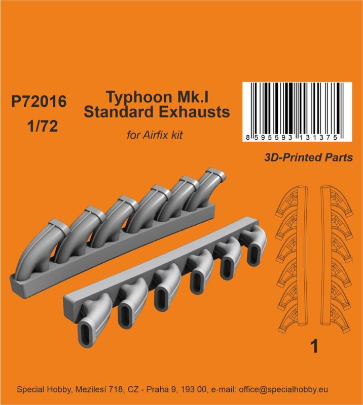 8595593131375 - Typhoon MkI - Standard Exhausts [Airfix]