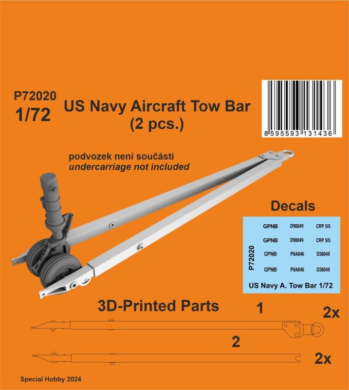 8595593131436 - US Navy Aircraft Tow Bar (2 pcs)